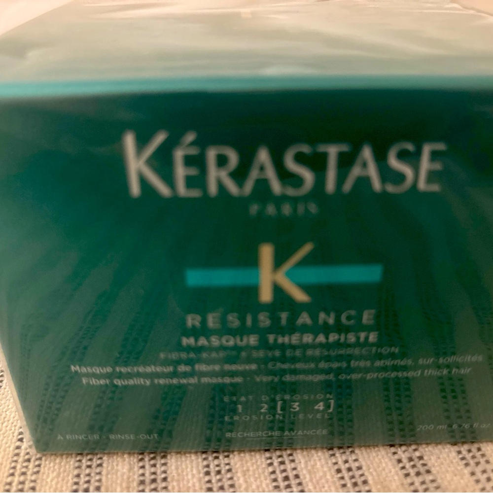 Kérastase Resistance Hair Masque for thick, damaged hair.